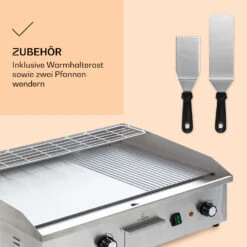 Grillmeile 4400 Elektrogrill Plancha 2x2200W Grillplatte Edelstahl -Outdoor Grills Store 10039915 de 0006 logo