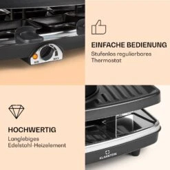 Entrecote 2-in-1 Raclette-Grill & Fondue Naturstein 1100W 8 Personen -Outdoor Grills Store 10039922 de 0004 logo