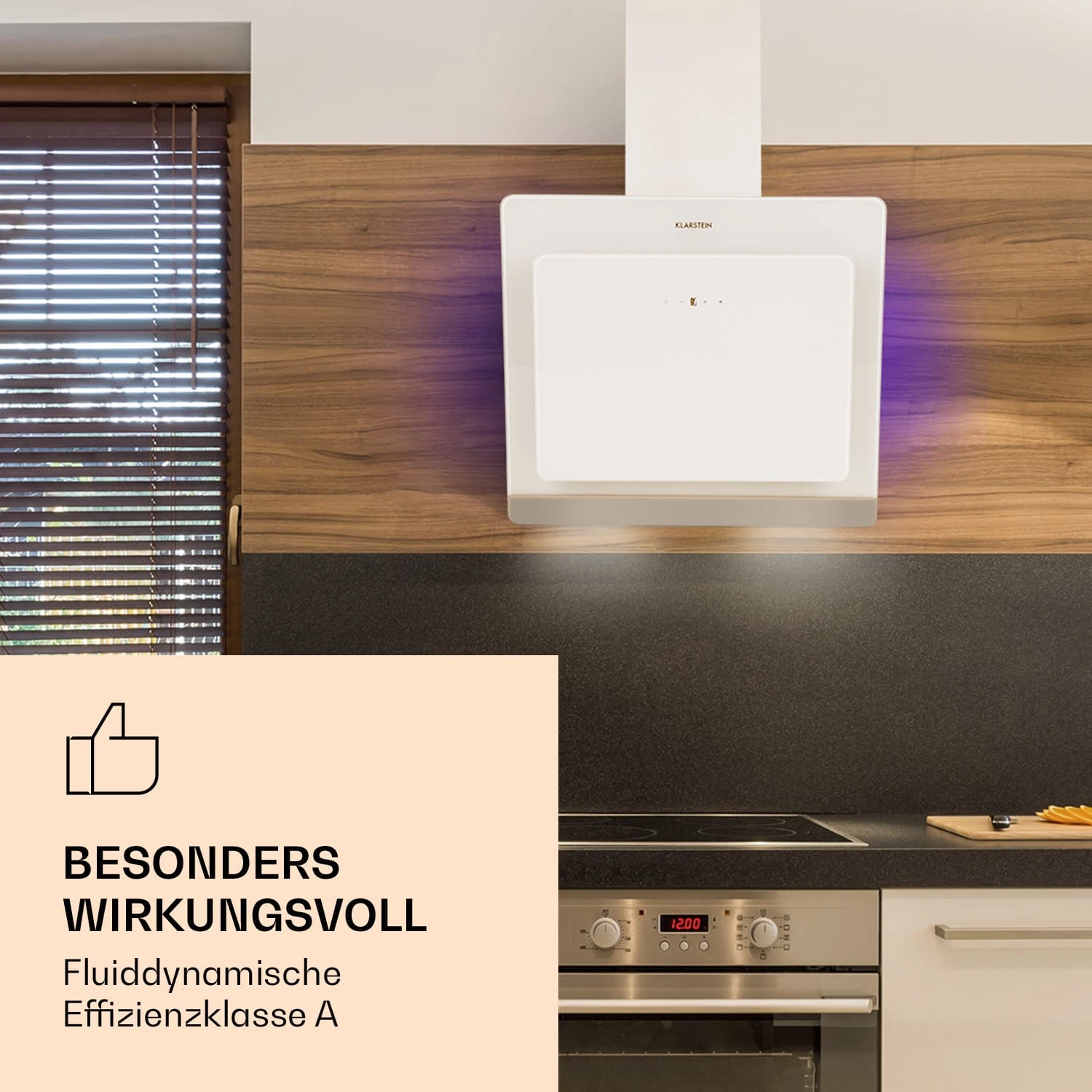 >Aurora Eco 60 Dunstabzugshaube 550 M³/h 60cm Kopffrei Ambientelicht EEC A+ 2 >Aurora Eco 60 Dunstabzugshaube 550 M³/h 60cm Kopffrei Ambientelicht EEC A+ – Bild 2