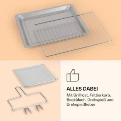 Vigor Air Heißluftfritteuse 1800 W 30 Liter 18 Programme -Outdoor Grills Store 10039940 de 0007 logo