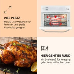 Vigor Air Heißluftfritteuse 1800 W 30 Liter 18 Programme -Outdoor Grills Store 10039941 de 0005 logo