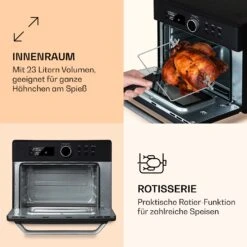 Prime Air Heißluftfritteuse 1500W 23l Timer 8 Programme -Outdoor Grills Store 10040025 de 0005 logo