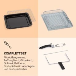 Prime Air Heißluftfritteuse 1500W 23l Timer 8 Programme -Outdoor Grills Store 10040025 de 0006 logo