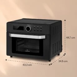 Prime Air Heißluftfritteuse 1500W 23l Timer 8 Programme -Outdoor Grills Store 10040025 yy 0007 dimensions