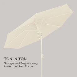 Blumfeldt Calais Sonnenschirm LED Aluminium-Rahmen Polyester-Bespannung UV 50 -Outdoor Grills Store 10040097 de 0008 logo