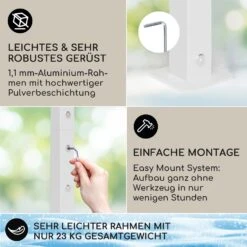 Blumfeldt La Rochelle Gazebo Schrägdach UV 50+ Aluminium Polyester 7 Blumfeldt La Rochelle Gazebo Schrägdach UV 50+ Aluminium Polyester -Outdoor Grills Store 10040098 de 0003 logo