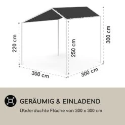 Blumfeldt La Rochelle Gazebo Schrägdach UV 50+ Aluminium Polyester 8 Blumfeldt La Rochelle Gazebo Schrägdach UV 50+ Aluminium Polyester -Outdoor Grills Store 10040098 de 0004 logo