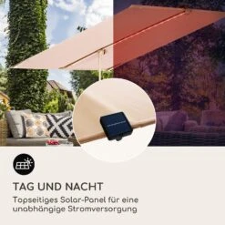 Blumfeldt Bayonne Sonnenschirm 130 X 180 Cm Polyester UV 50 Solar LED 14 Blumfeldt Bayonne Sonnenschirm 130 X 180 Cm Polyester UV 50 Solar LED -Outdoor Grills Store 10040103 de 0006 logo