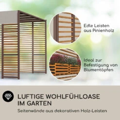Valence Gazebo 3x3 M UV50+ Wasserabweisend LED-Solar-Beleuchtung Solar-Panel -Outdoor Grills Store 10040111 de 0003 logo