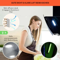 Clara 90 Dunstabzugshaube Glas 509 M³/h Touch Ambiente-Licht 11 Clara 90 Dunstabzugshaube Glas 509 M³/h Touch Ambiente-Licht -Outdoor Grills Store 10040142 de 0004 logo