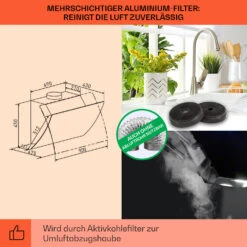 Clara 90 Dunstabzugshaube Glas 509 M³/h Touch Ambiente-Licht 12 Clara 90 Dunstabzugshaube Glas 509 M³/h Touch Ambiente-Licht -Outdoor Grills Store 10040142 de 0005 logo