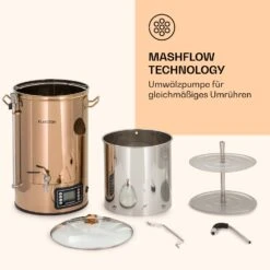 Mundschenk Maischekessel, Bierbrauanlage, 2500 W, 30 L, 9 Programme -Outdoor Grills Store 10040144 de 0006 logo