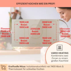 Victoria 5 Flex Induktionskochfeld Einbau 7400W 2 Flexzonen Timer -Outdoor Grills Store 10040204 de 0003 usp