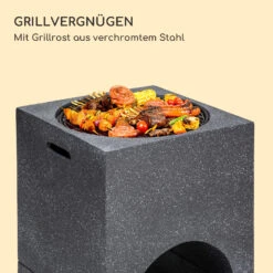 Blumfeldt Monolith Feuerschale Mit Grill MGO & Stahlschale Inkl. Funkenschutz -Outdoor Grills Store 10040240 de 0003 logo
