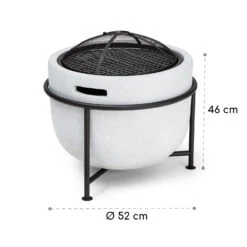 Blumfeldt Grail Feuerschale Mit Grill MGO & Stahlschale Inkl. Funkenschutz 13 Blumfeldt Grail Feuerschale Mit Grill MGO & Stahlschale Inkl. Funkenschutz -Outdoor Grills Store 10040243 yy 0007 dimensions