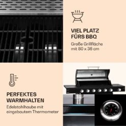Valdosta 6.1 Gasgrill 6+1 Brenner 19,3 KW Gesamtleistung 10 Valdosta 6.1 Gasgrill 6+1 Brenner 19,3 KW Gesamtleistung -Outdoor Grills Store 10040269 de 0003 logo