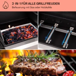 Kingsville 4.1 Kombigrill Gas + Kohle 13,7 KW 4+1 Brenner -Outdoor Grills Store 10040271 de 0003 usp