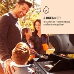 Lucifer 4 Gasgrill 4 X 3,6 KW Brenner 69x45cm Grill Edelstahl Mobil 10 Lucifer 4 Gasgrill 4 X 3,6 KW Brenner 69x45cm Grill Edelstahl Mobil -Outdoor Grills Store 10040281 de 0003 logo