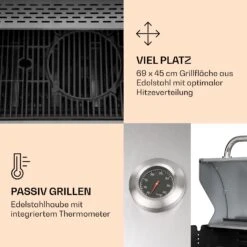 Lucifer 4 Gasgrill 4 X 3,6 KW Brenner 69x45cm Grill Edelstahl Mobil 11 Lucifer 4 Gasgrill 4 X 3,6 KW Brenner 69x45cm Grill Edelstahl Mobil -Outdoor Grills Store 10040281 de 0004 logo