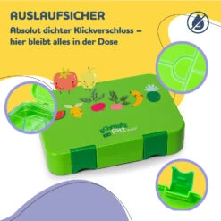 Junior Lunchbox 6 Fächer 21,3 X 15 X 4,5 Cm (BxHxT) BPA-frei -Outdoor Grills Store 10040337 de 0003 usp
