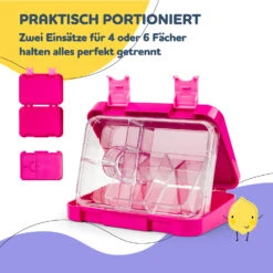 Junior Lunchbox 6 Fächer 21,3 X 15 X 4,5 Cm (BxHxT) BPA-frei -Outdoor Grills Store 10040338 de 0004 usp