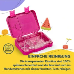 Junior Lunchbox 6 Fächer 21,3 X 15 X 4,5 Cm (BxHxT) BPA-frei -Outdoor Grills Store 10040338 de 0005 usp