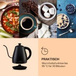 Garcon Wasserkocher 1L 2000W Warmhaltefunktion Schwanenhals Edelstahl -Outdoor Grills Store 10040347 de 0006 logo