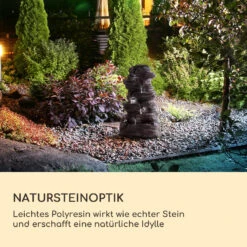 Stonehenge XL Solarbrunnen LED-Beleuchtung Polyresin Li-Ionen-Akku -Outdoor Grills Store 10040348 de 0003 logo