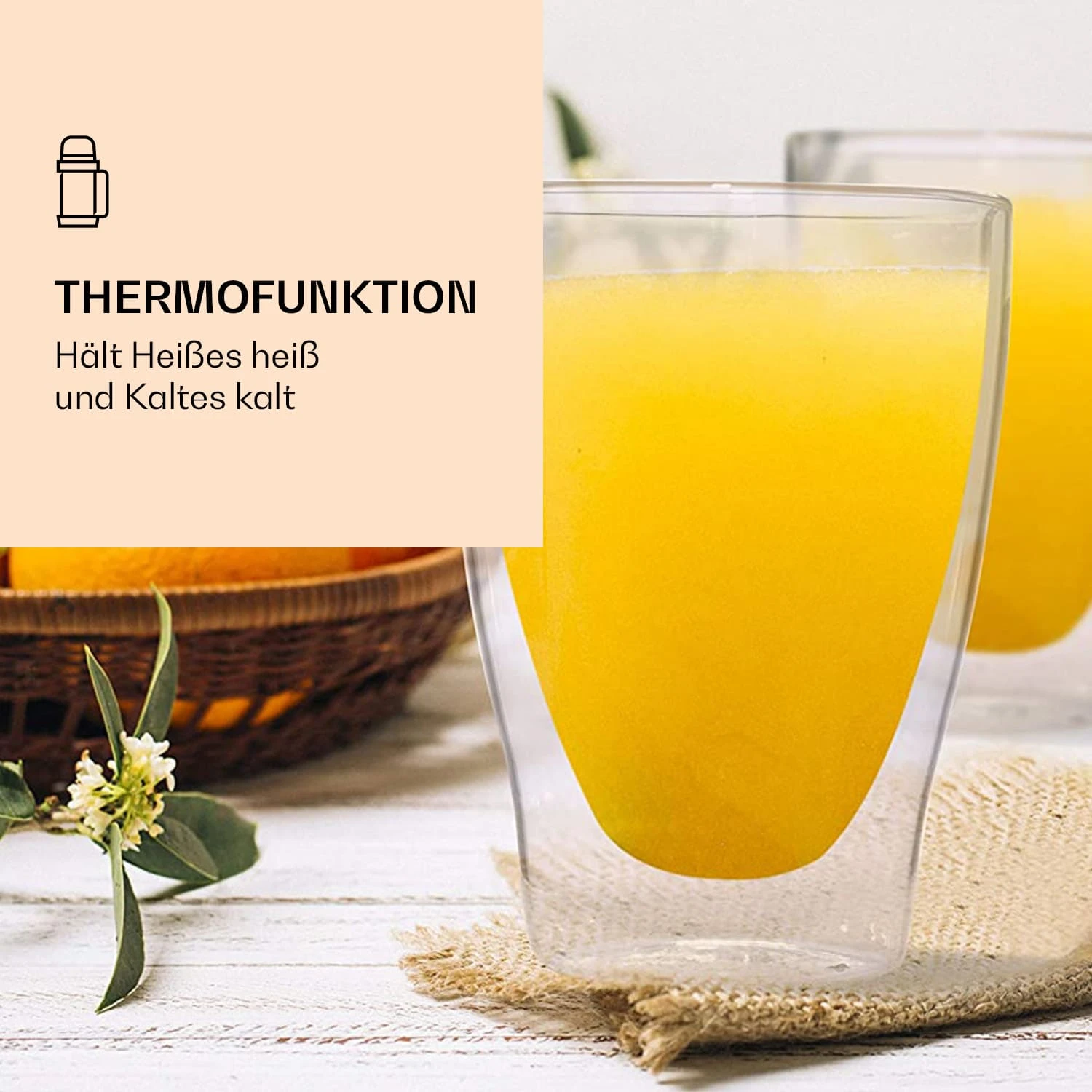 DUOS Doppelwandiges Glas | Thermoglas | 310 Ml | Trinkglas | Espressoglas, Teeglas, Shotglas | Für Heiße Und Kalte Getränke | Borosilikatglas| Hitze- Und Kältebeständig | Handgemacht | Spülmaschinenfest | Schwebe-Effekt 2 DUOS Doppelwandiges Glas | Thermoglas | 310 Ml | Trinkglas | Espressoglas, Teeglas, Shotglas | Für Heiße Und Kalte Getränke | Borosilikatglas| Hitze- Und Kältebeständig | Handgemacht | Spülmaschinenfest | Schwebe-Effekt – Bild 2