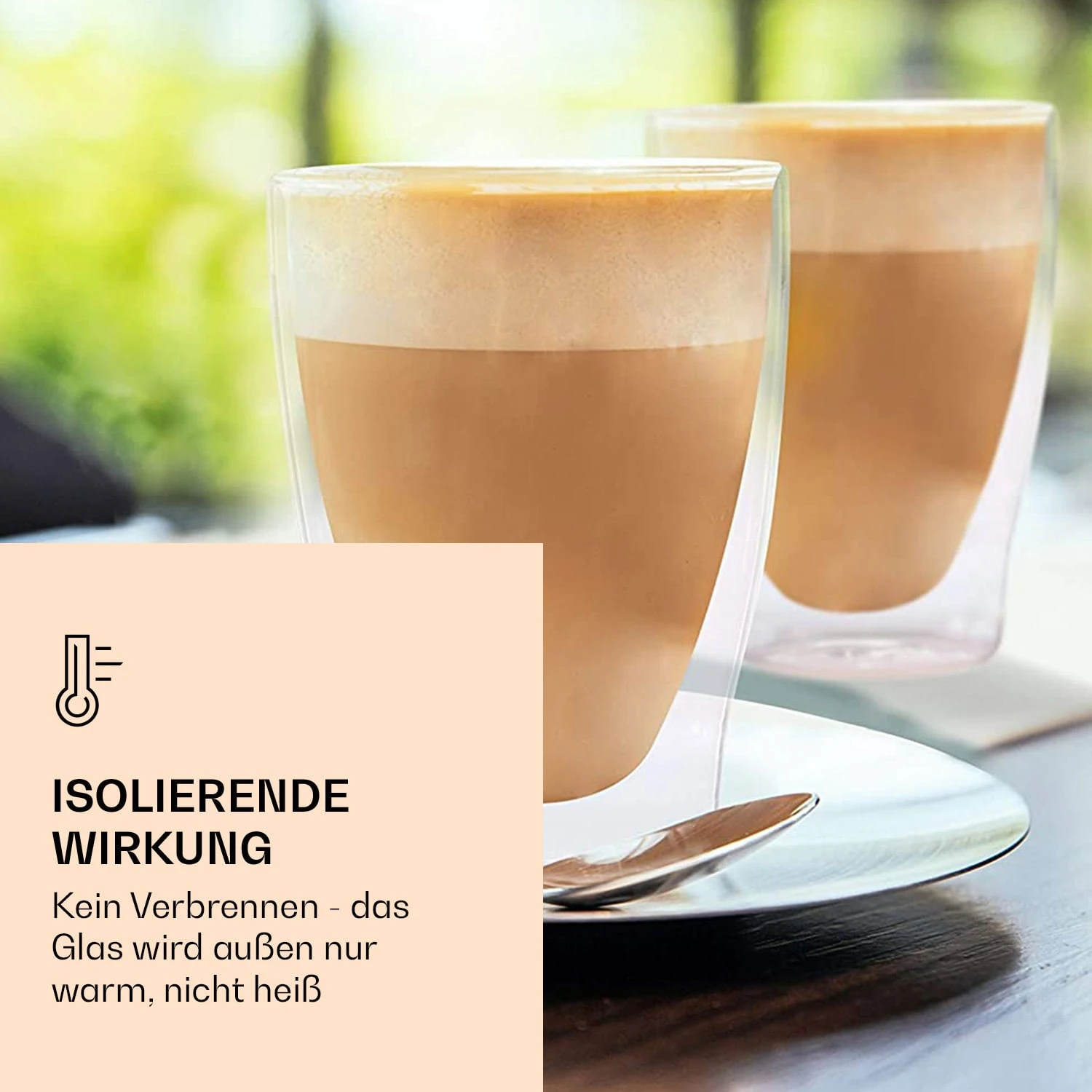 DUOS Doppelwandiges Glas | Thermoglas | 310 Ml | Trinkglas | Espressoglas, Teeglas, Shotglas | Für Heiße Und Kalte Getränke | Borosilikatglas| Hitze- Und Kältebeständig | Handgemacht | Spülmaschinenfest | Schwebe-Effekt 4 DUOS Doppelwandiges Glas | Thermoglas | 310 Ml | Trinkglas | Espressoglas, Teeglas, Shotglas | Für Heiße Und Kalte Getränke | Borosilikatglas| Hitze- Und Kältebeständig | Handgemacht | Spülmaschinenfest | Schwebe-Effekt – Bild 4