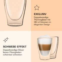 DUOS Doppelwandiges Glas | Thermoglas | 310 Ml | Trinkglas | Espressoglas, Teeglas, Shotglas | Für Heiße Und Kalte Getränke | Borosilikatglas| Hitze- Und Kältebeständig | Handgemacht | Spülmaschinenfest | Schwebe-Effekt 12 DUOS Doppelwandiges Glas | Thermoglas | 310 Ml | Trinkglas | Espressoglas, Teeglas, Shotglas | Für Heiße Und Kalte Getränke | Borosilikatglas| Hitze- Und Kältebeständig | Handgemacht | Spülmaschinenfest | Schwebe-Effekt -Outdoor Grills Store 10040364 de 0006 logo
