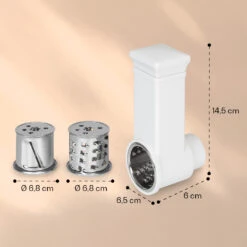 Renata Salat-Reibeaufsatz Zubehör Grob, Mittel, Fein 7 Renata Salat-Reibeaufsatz Zubehör Grob, Mittel, Fein -Outdoor Grills Store 10040501 yy 0004 dimensions