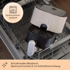 Crisp-Pro Heißluftfritteuse Air Fryer 1400W 2,8 Ltr Timer Edelstahl -Outdoor Grills Store 10040699 de 0004 usp