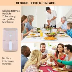 Crisp-Pro Heißluftfritteuse Air Fryer 1400W 2,8 Ltr Timer Edelstahl -Outdoor Grills Store 10040699 de 0005 usp