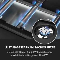 Valdosta 3.1 Gasgrill 3 X 2,8 KW + 2,5 KW Brenner Edelstahl Mobil -Outdoor Grills Store 10040704 de 0005 logo