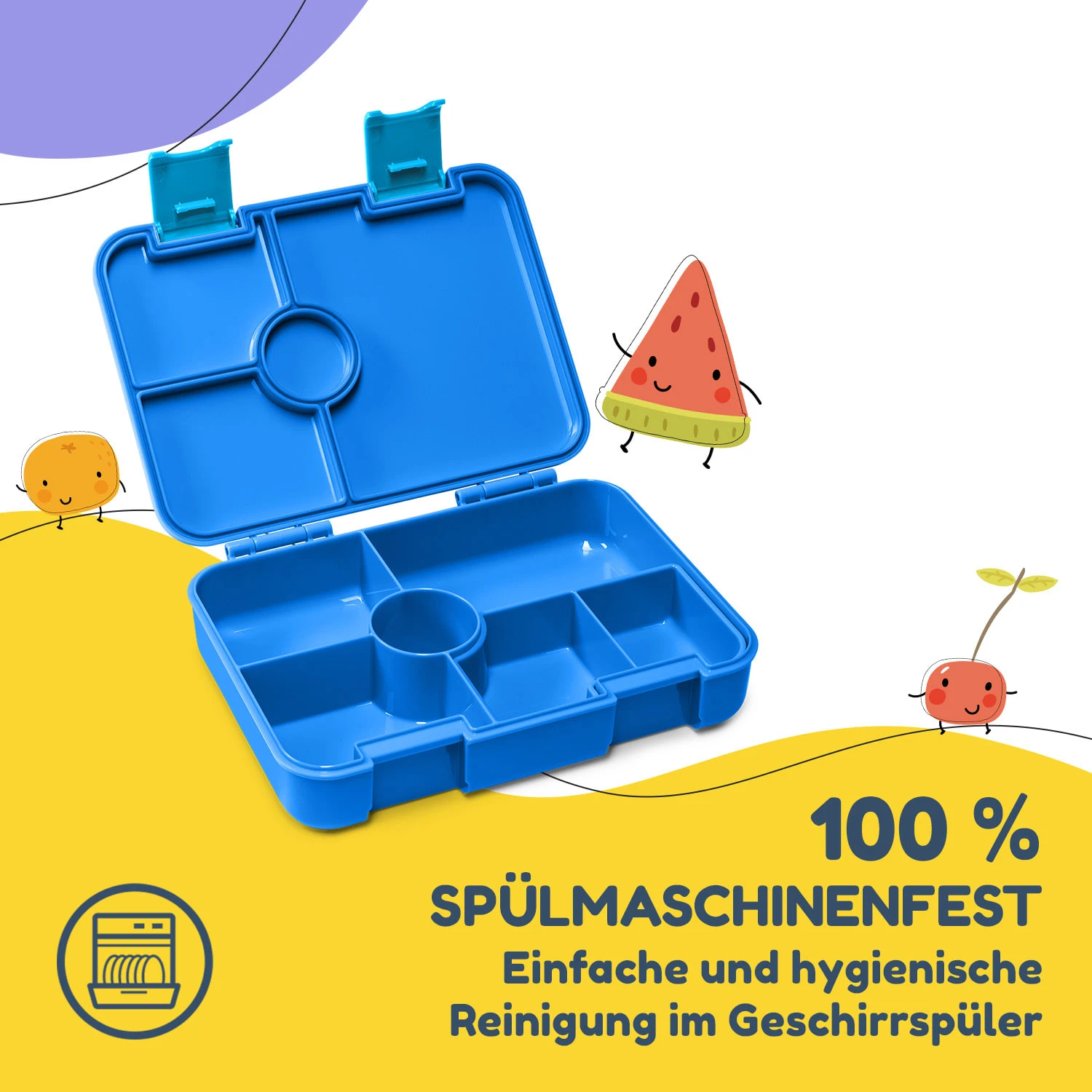 Schmatzfatz By Lite Lunchbox 6 Fächer 20,8x4,5x15 Cm BPA-frei Tritan 5 Schmatzfatz By Lite Lunchbox 6 Fächer 20,8x4,5x15 Cm BPA-frei Tritan – Bild 5