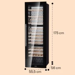 Vinsider 89 Built-In Trio Built-In Weinkühlschrank 5 – 18 °C Touch-Bedienfeld Holzregale -Outdoor Grills Store 10040720 yy 0008 dimensions