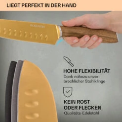 Kazuno Messerset 7 Teile Magnetischer Block PVD Titanium-Beschichtung 10 Kazuno Messerset 7 Teile Magnetischer Block PVD Titanium-Beschichtung -Outdoor Grills Store 10040726 de 0003 usp