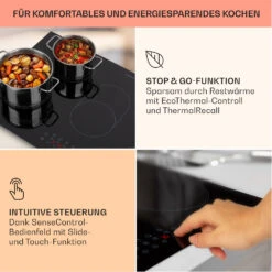 Virtuosa 5 Einbaukochfeld 5 Zonen 8500W Glaskeramik -Outdoor Grills Store 10041117 de 0004 usp