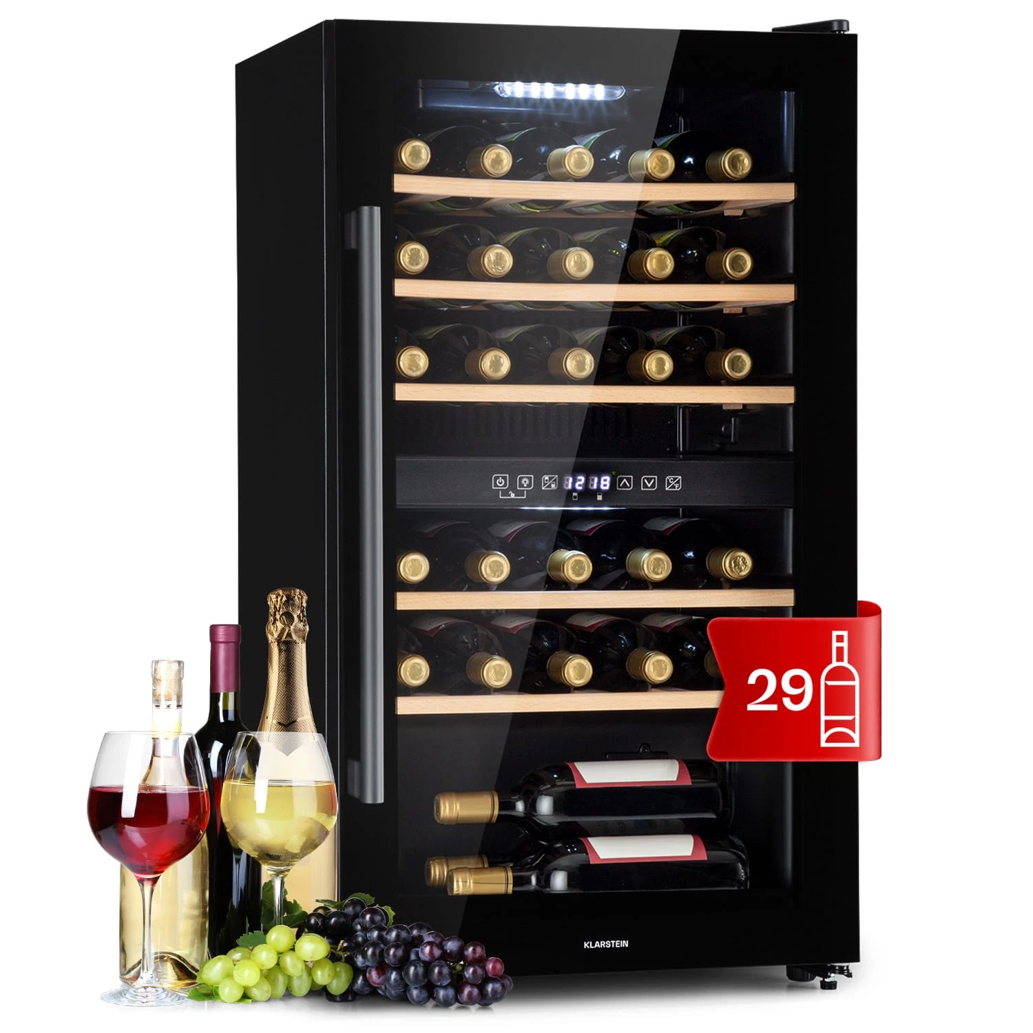 Barossa 29 Duo Weinkühlschrank 29 Fl 80 Ltr 2 Zonen Drucktasten 1 Barossa 29 Duo Weinkühlschrank 29 Fl 80 Ltr 2 Zonen Drucktasten