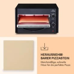 Arezzo Pizza-Ofen Herausnehmbarer Pizza-Stein Stahlgehäuse 1770 W 160 - 400 °C -Outdoor Grills Store 10041186 de 0005 logo