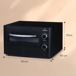 Arezzo Pizza-Ofen Herausnehmbarer Pizza-Stein Stahlgehäuse 1770 W 160 - 400 °C -Outdoor Grills Store 10041186 yy 0006 dimensions