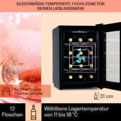 Barolo 12 Uno Weinkühlschrank 37 Ltr 12 Flaschen 11-18°C SingleZone 10 Barolo 12 Uno Weinkühlschrank 37 Ltr 12 Flaschen 11-18°C SingleZone -Outdoor Grills Store 10041205 de 0003 usp