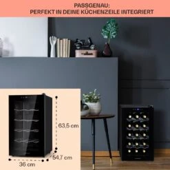 Barolo 15 Uno Weinkühlschrank 48 Ltr 15 Flaschen 11-18°C SingleZone -Outdoor Grills Store 10041207 de 0006 usp