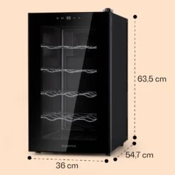 Barolo 15 Uno Weinkühlschrank 48 Ltr 15 Flaschen 11-18°C SingleZone -Outdoor Grills Store 10041207 yy 0008 dimensions
