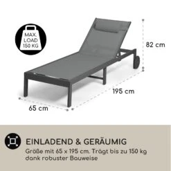 Lucca Lounger Liegestuhl Polyester Aluminium 4-Stufen -Outdoor Grills Store 10041235 de 0004 usp