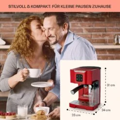 BellaVita Kaffeemaschine 3-in-1 1450 W 20 Bar Milchschäumer 11 BellaVita Kaffeemaschine 3-in-1 1450 W 20 Bar Milchschäumer -Outdoor Grills Store 10041240 de 0005 usp