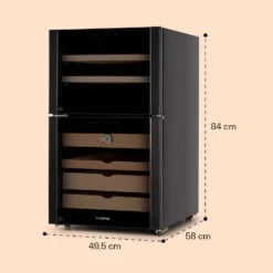 El Dorado 108 Humidor & Weinkühlschrank Touch 108L LED -Outdoor Grills Store 10041277 yy 0008 dimensions