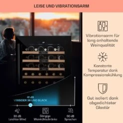 Vinsider 36 Built-In Uno Einbau-Weinkühlschrank 36 Flaschen 92 Ltr Edelstahl -Outdoor Grills Store 10041286 de 0004 usp