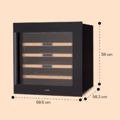 Vinsider 36 Built-In Uno Einbau-Weinkühlschrank 36 Flaschen 92 Ltr Edelstahl -Outdoor Grills Store 10041286 yy 0011 dimensions